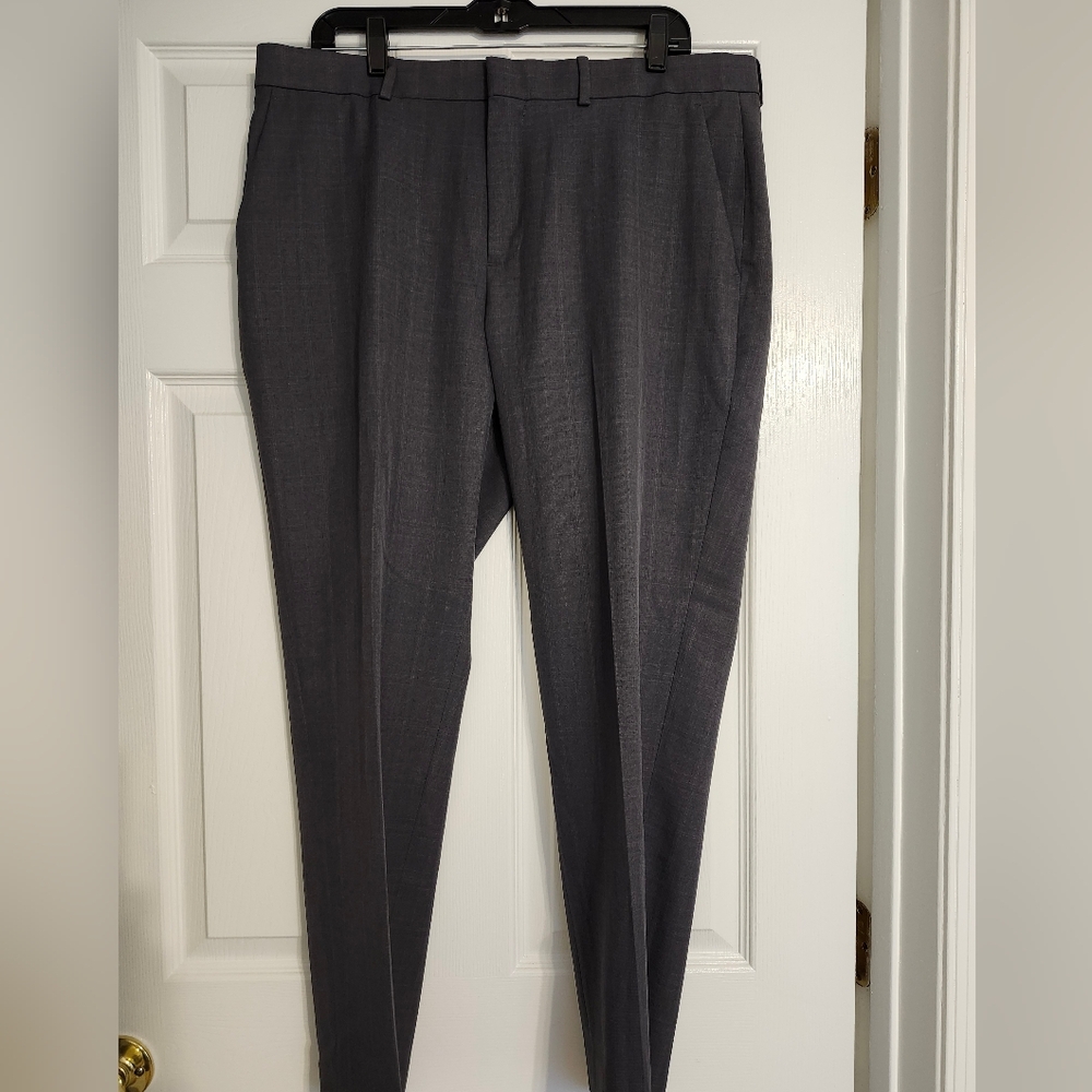 Men's Grey Perry Ellis Portfolio Dress Pants - Size 36x30
